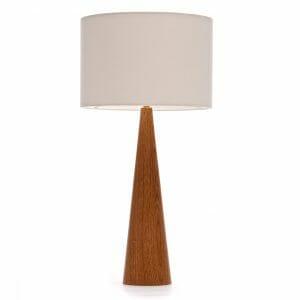 Oak Table lamp, wooden table lamp