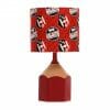 Red pencil lamp with Star Wars Galatic Empire shade