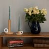 Jade candles, Modern Wee Willie Winkie Candlesticks