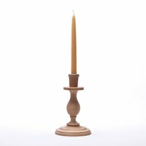 Small Oak candlestick
