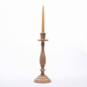 Large Oak Candlestick