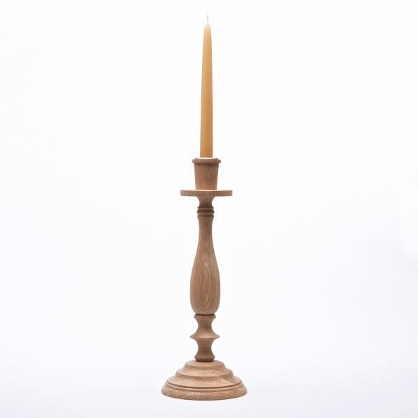 Large Oak Candlestick