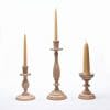 Range of oak candlesticks