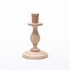 Small oak candlestick without candle