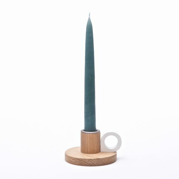 Small Oak candle holder | wooden candlestick