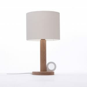 small oak table lamp